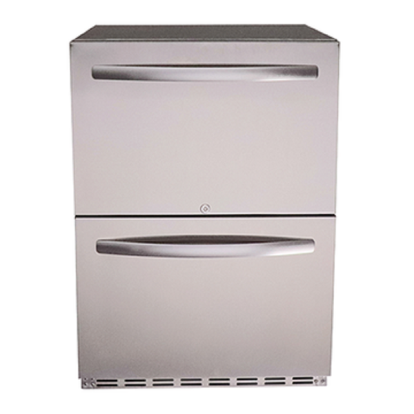 Stainless Two Drawer Refrigerator-UL Rated